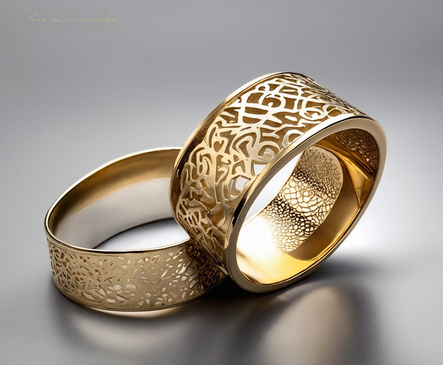 Impresión láser sofisticada en joyería exclusiva.